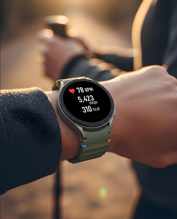 Smartwatch Galaxy no pulso
